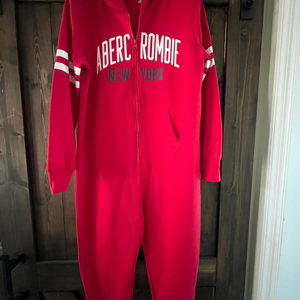 Abercrombie & Fitch Kids Bright Red Footie